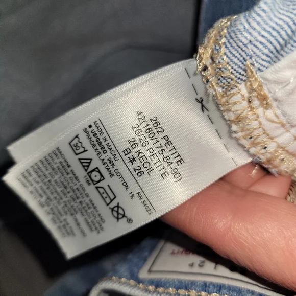 GAP Cheeky Straight High Rise Jeans 26/2 Petite - Picture 6 of 7